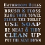 Picture of BATH RULES 2 C