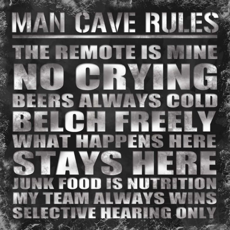 Picture of MAN CAVE RULES