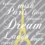 Picture of PARIS 3 GRAY WORDS