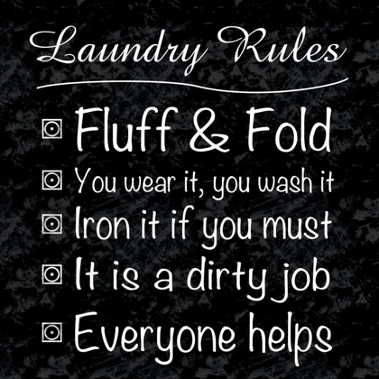 Picture of LAUNDRY RULES