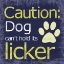 Picture of CAUTION DOG