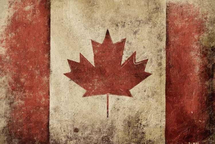 Picture of CANADIAN RUSTIC FLAG
