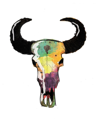 Picture of WATERCOLOR SKULL