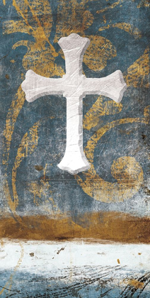 Picture of CROSS ON BLUE