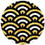 Picture of GOLD BLACK WIFI CIRCLE