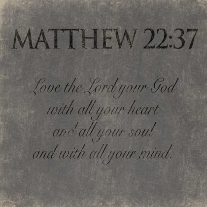 Picture of MATTHEW  22-37