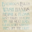 Picture of BATHROOM RULES TEAL