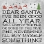 Picture of DEAR SANTA NEVERMIND NOTE