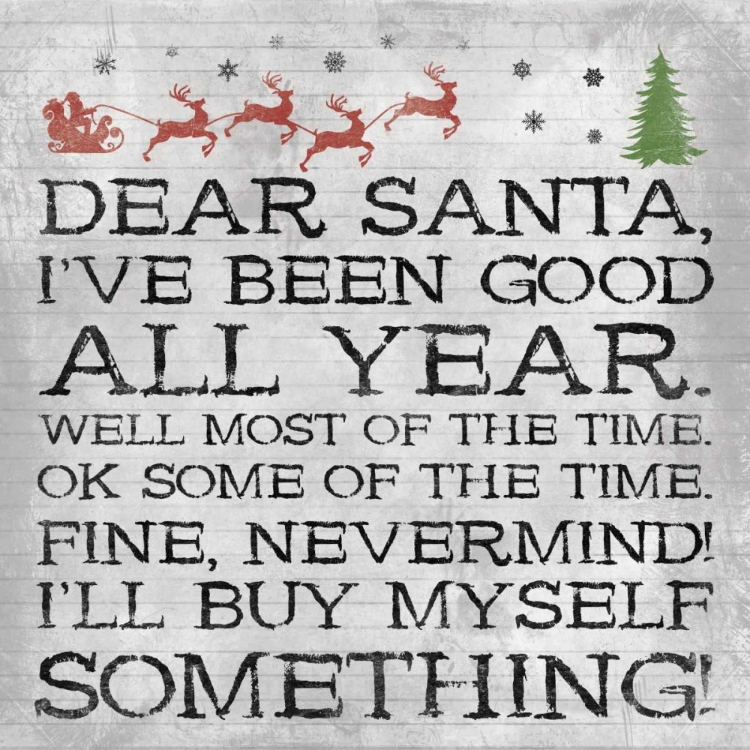 Picture of DEAR SANTA NEVERMIND NOTE