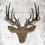 Picture of WHITE WOOD DEER MATE