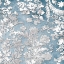 Picture of SILVER BLUE FLORAL STAMP
