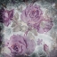 Picture of PURPLE GREY FLOWERS MATE