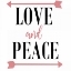 Picture of LOVE AND PEACE ARROW