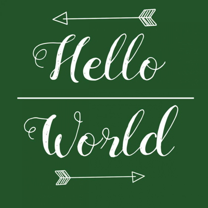 Picture of HELLO WORLD GREEN