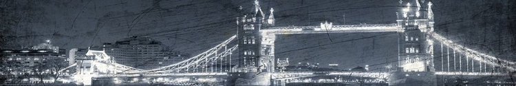 Picture of LONDON BRIDGE AT NIGHT BLUE