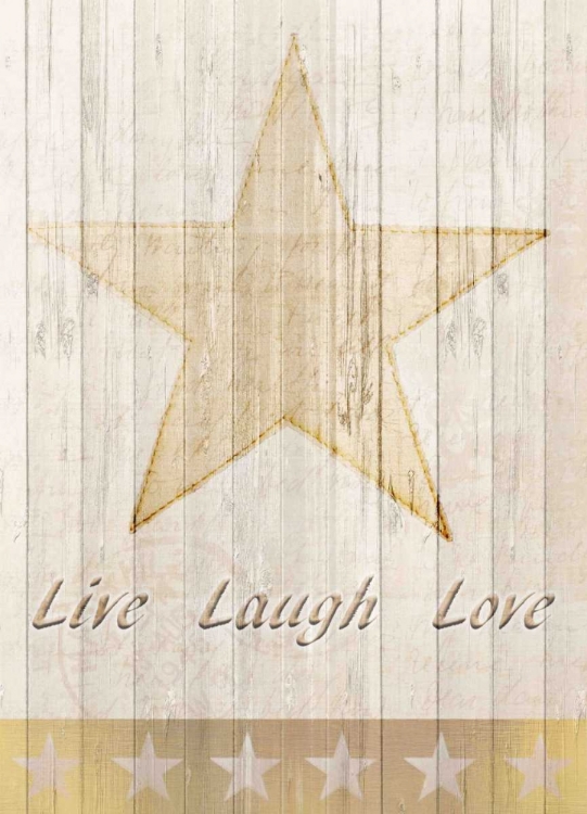 Picture of LIVE LAUGH LOVE GOLD