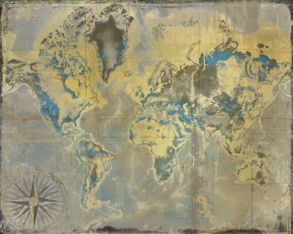 Picture of GOLDEN TEAL WORLD MAP