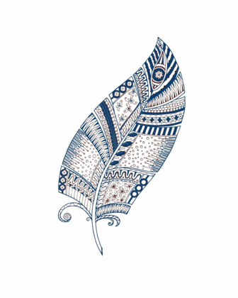 Picture of INDIGO HENNA FEATHER 1