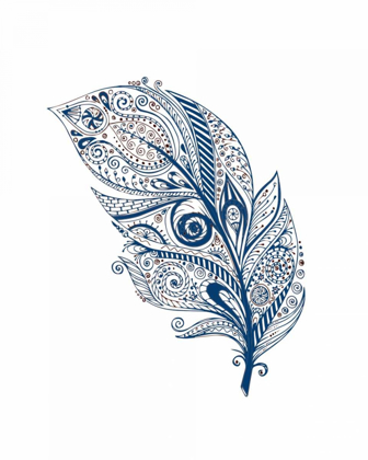 Picture of INDIGO HENNA FEATHER 2