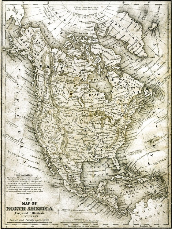 Picture of NO 4 NORTH AMERICA MAP