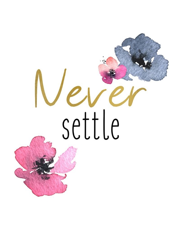 Picture of NEVER SETTLE