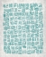 Picture of TEAL CROSSHATCHED 1 