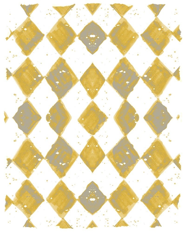 Picture of PAINTED PATTERN MUSTARD 1
