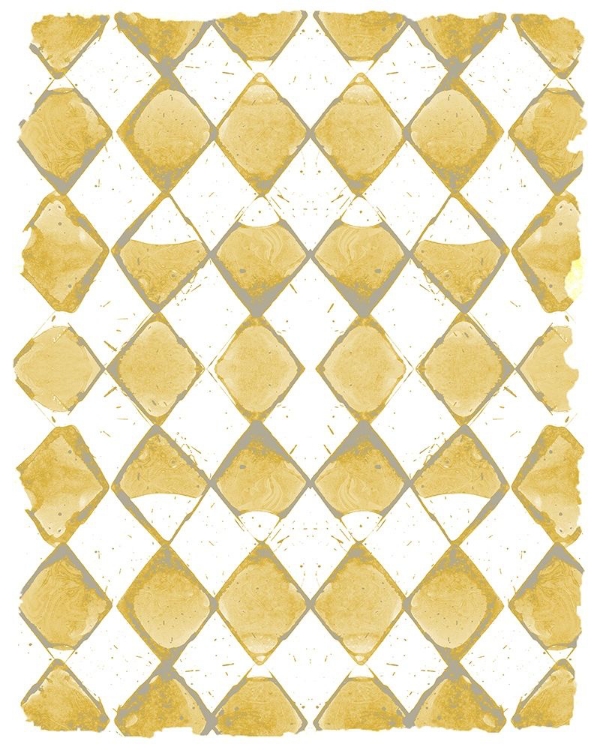 Picture of PAINTED PATTERN MUSTARD 2