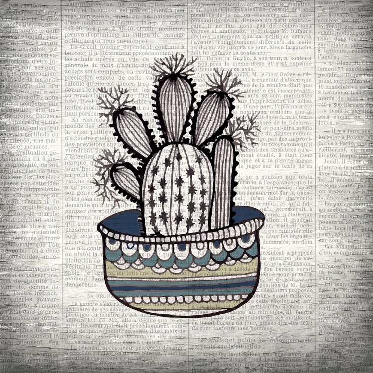 Picture of NEWSPAPER CACTUS 3