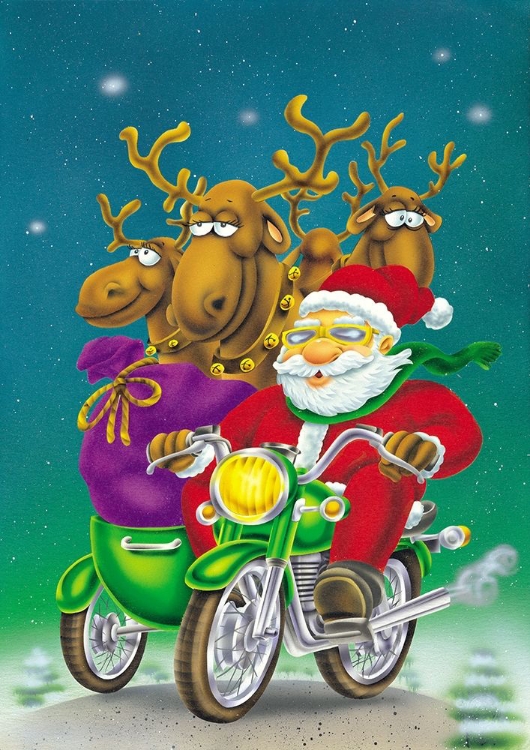 Picture of SANTA ON BIKE