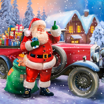 Picture of SANTA WITH CLASSIC CAR