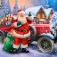 Picture of SANTA WITH CLASSIC CAR