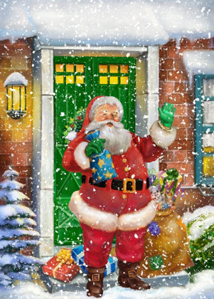 Picture of SANTA AT THE FRONT DOOR