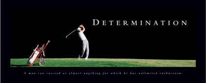 Picture of DETERMINATION - GOLFER