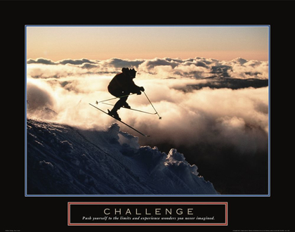 Picture of CHALLENGE - SKIER IN CLOUDS