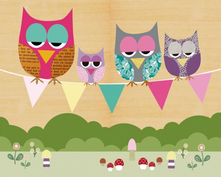 Picture of FLAG BANNER OWLS