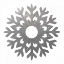 Picture of SILVER SNOWFLAKES 3