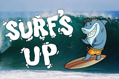 Picture of SURFS UP SHARK