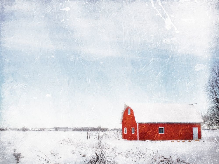 Picture of BARN IN THE SNOW