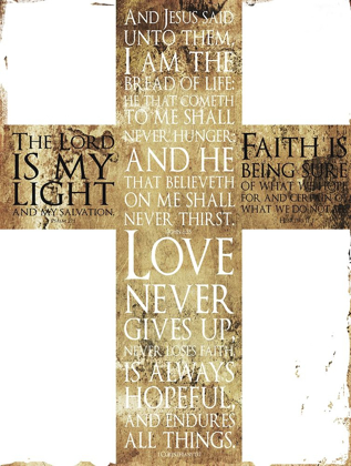 Picture of TEXT GOLD CROSS