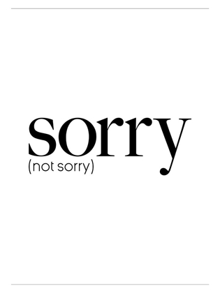 Picture of SORRY NOT SORRY