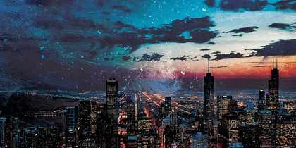 Picture of CHICAGO SKYLINE HUES