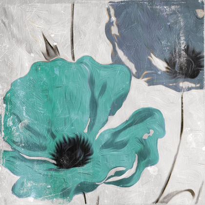 Picture of FLORAL TEAL AND BLUE HUES