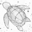 Picture of MINIMAL SKETCH TURTLE GREY