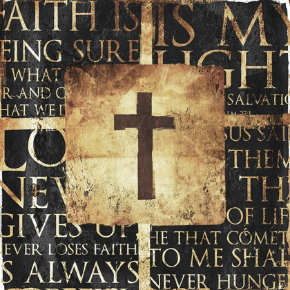 Picture of QUOTE BORDER CROSS GOLD