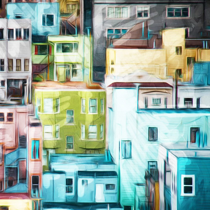 Picture of LOOKING AT A COLORFUL CITY MATE