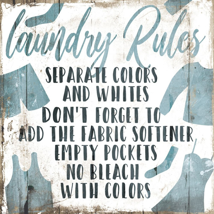 Picture of LAUNDRY RULES SEPARATE