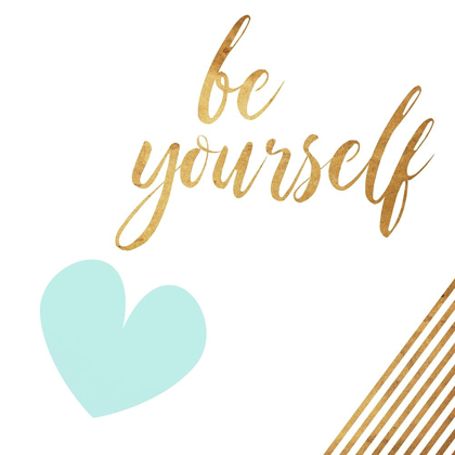 Picture of BE YOURSELF HEART TEAL