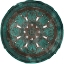Picture of GREEN BROWN MEDALLION PLATE REVERSE