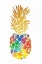 Picture of GOLD LEAF PINEAPPLE MATE